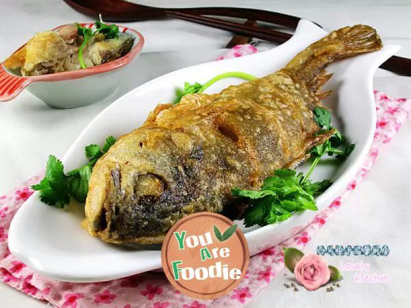 No oil, no greasy, crispy, fragrant, fresh and tender --- crispy fried fish