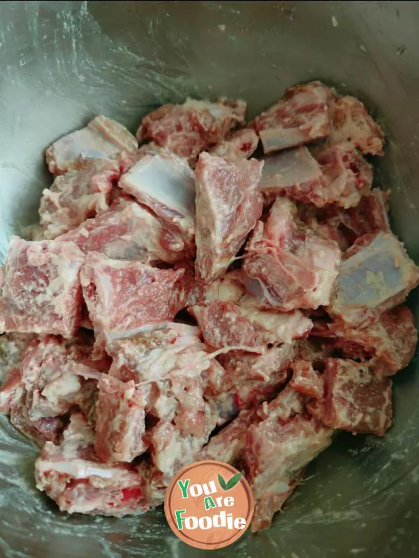 Stewed spareribs in electric pressure cooker