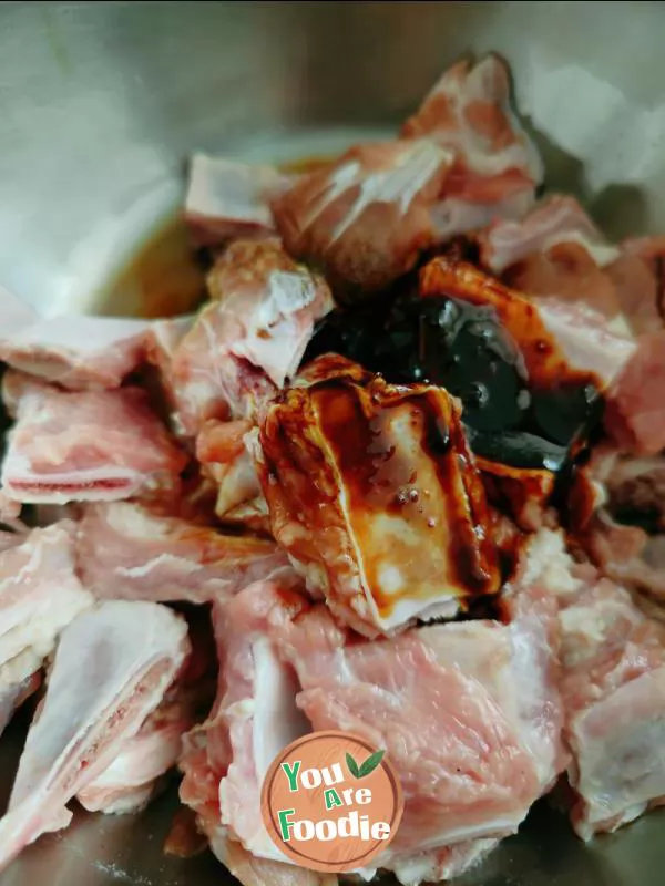 Stewed spareribs in electric pressure cooker