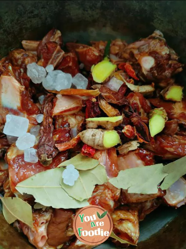 Stewed spareribs in electric pressure cooker