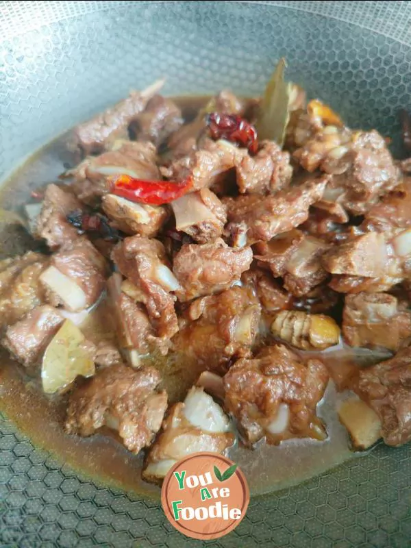 Stewed spareribs in electric pressure cooker