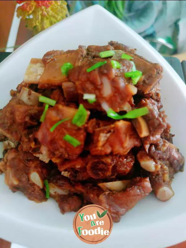 Stewed spareribs in electric pressure cooker