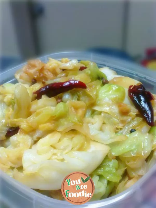 Stir fried cabbage