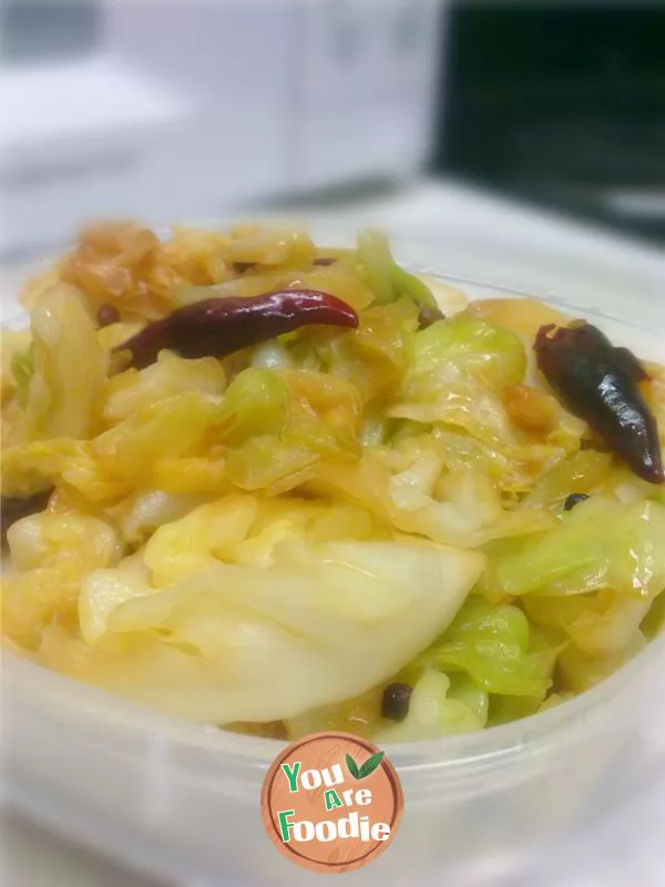 Stir fried cabbage