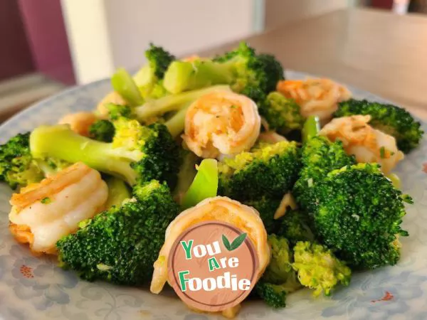 Stir fried Shrimp with Broccoli