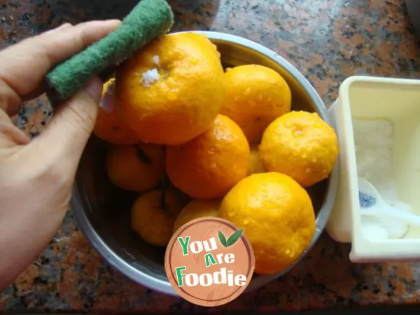 Homemade orange peel candy