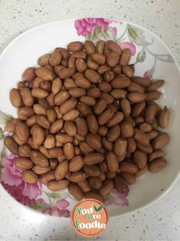 Deep fried peanuts in microwave oven