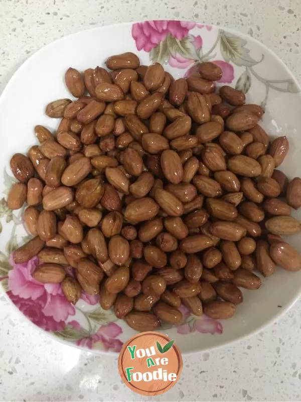 Deep fried peanuts in microwave oven