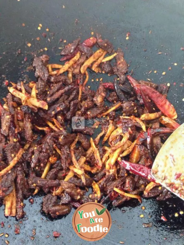 Spicy beef jerky