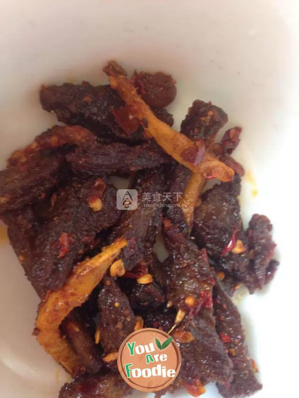 Spicy beef jerky