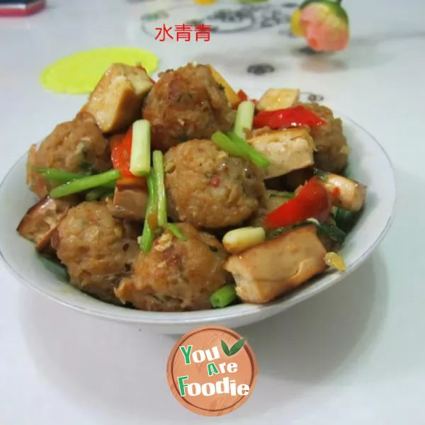 Fish-flavored-meatballs-and-diced-tofu