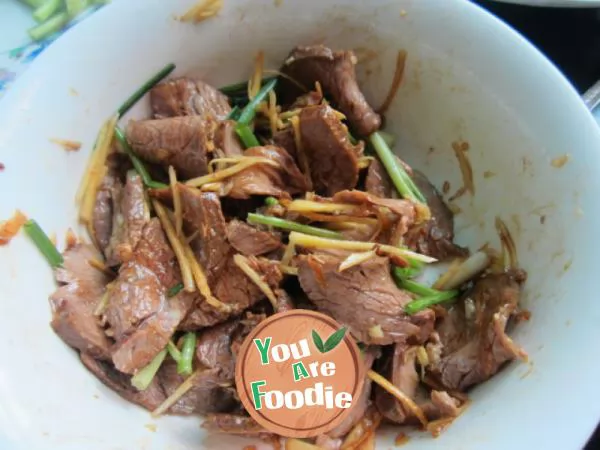 Beef in sauce