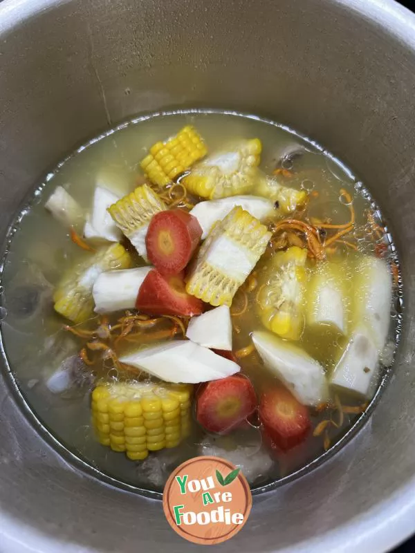 Cordyceps Flower Pork Ribs Corn Carrot Soup