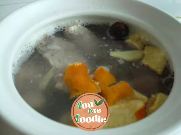 Awei mushroom bone soup