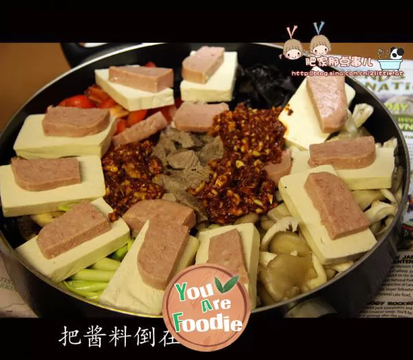 Simple Korean eight treasures Tofu Pot