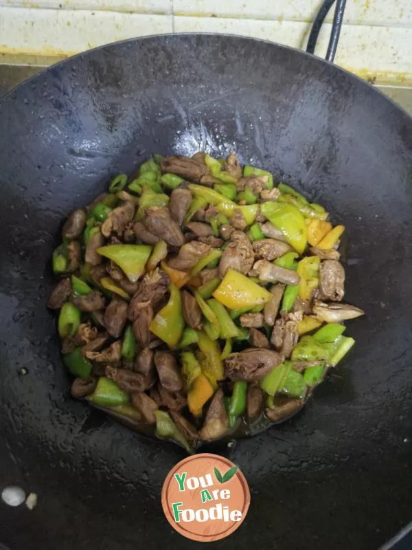 Fried Chicken Heart with Pepper