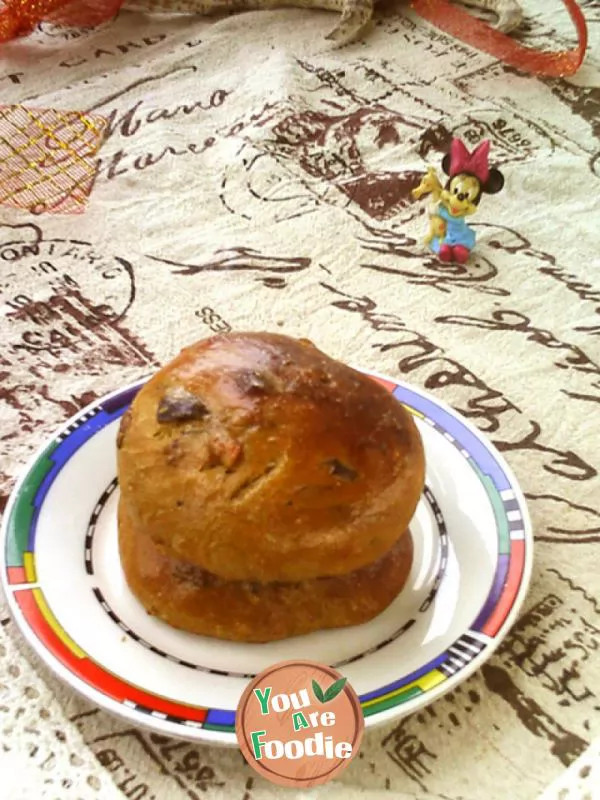 Brown sugar, red dates and Walnut Bread