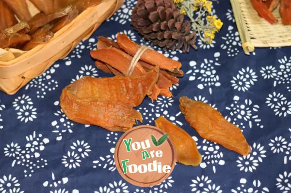 Self drying sweet potato