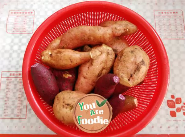 Self drying sweet potato