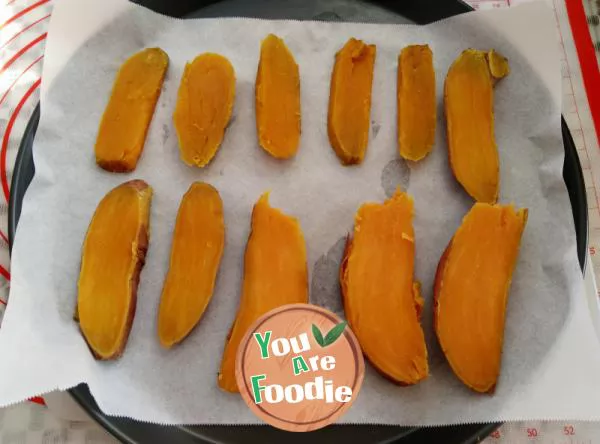 Self drying sweet potato