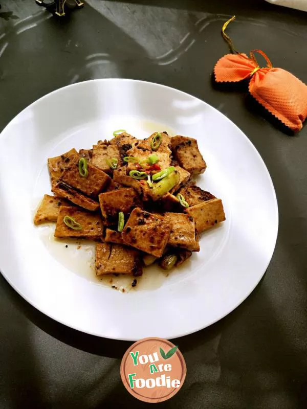 Black pepper thousand leaf tofu