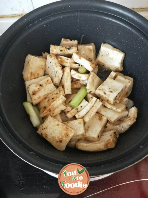 Black pepper thousand leaf tofu