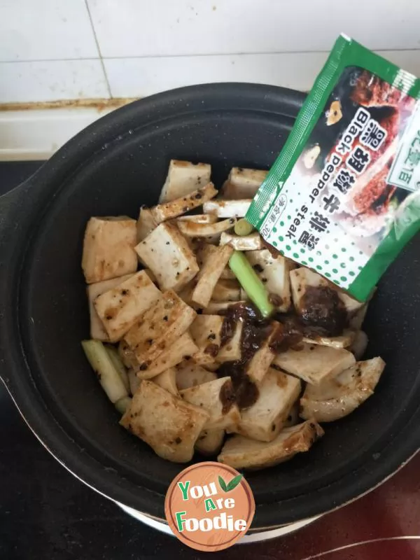 Black pepper thousand leaf tofu