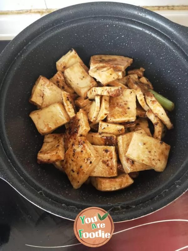 Black pepper thousand leaf tofu