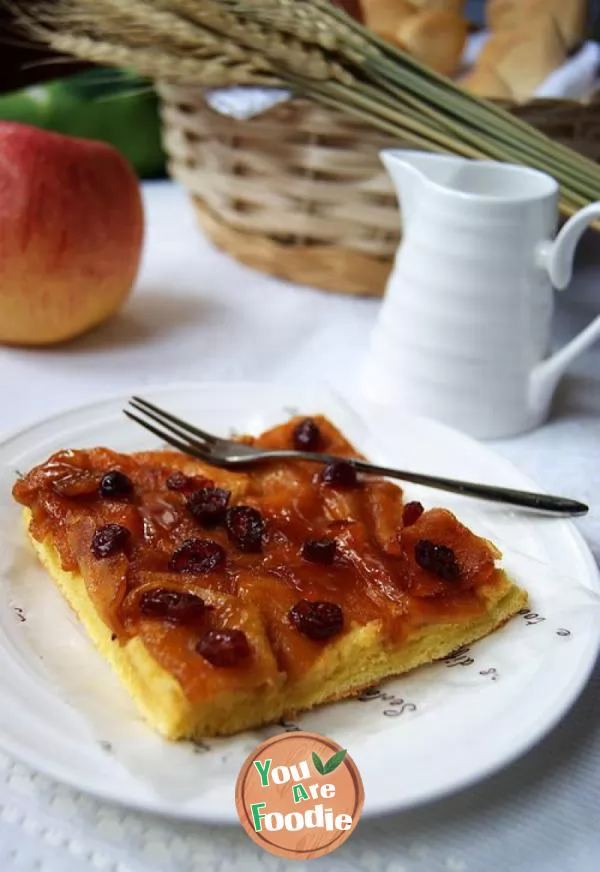 Caramel Apple flip cake