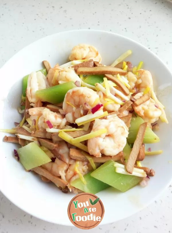 Shrimp-with-green-bamboo-shoots