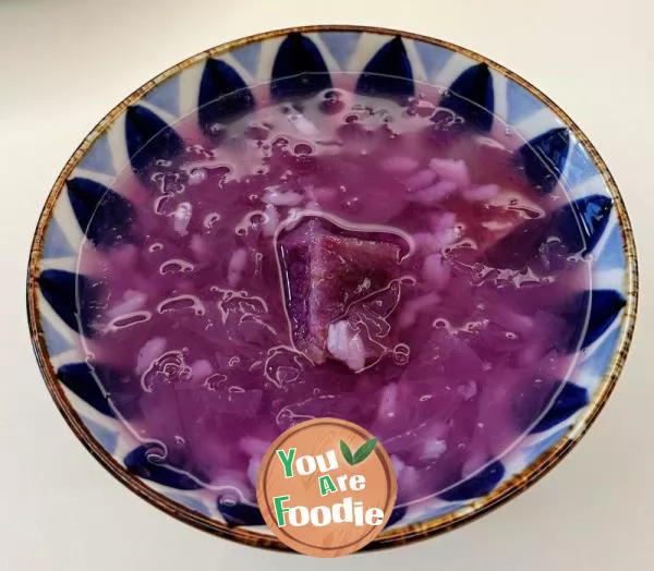 Silver-Ear-Purple-Potato-Glutinous-Rice-Soup