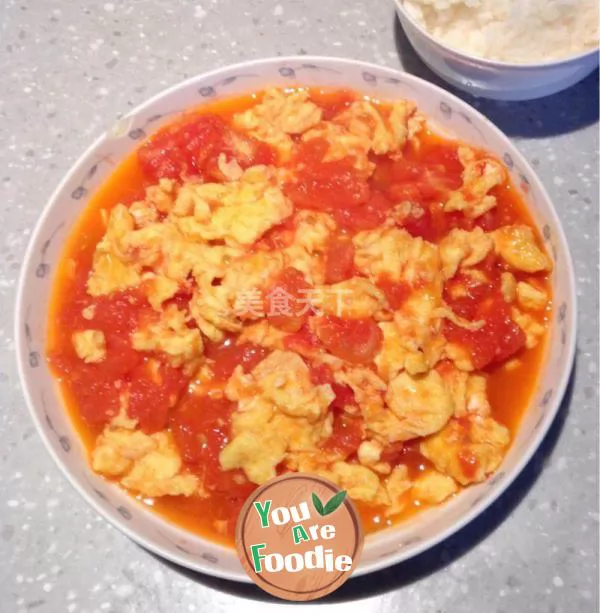 Scrambled egg with tomato