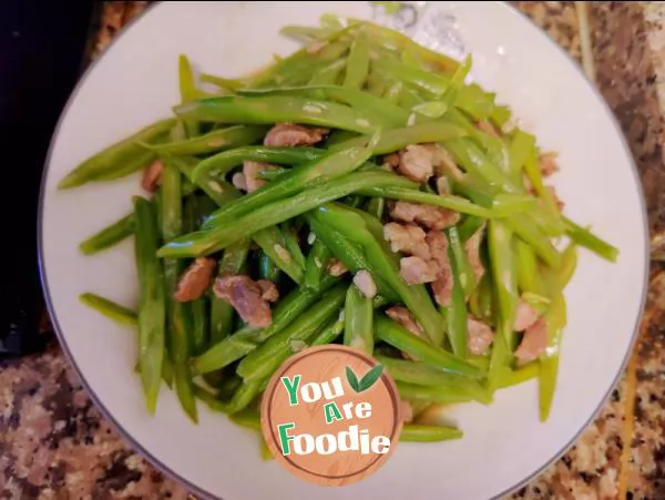 Sauteed Green Beans fry meat