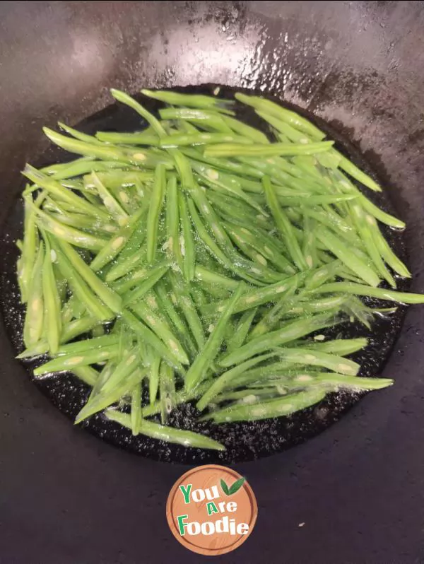 Sauteed Green Beans fry meat