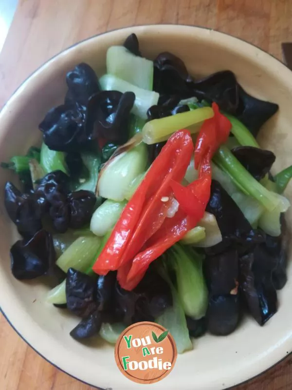 Shanghai stir fried black fungus