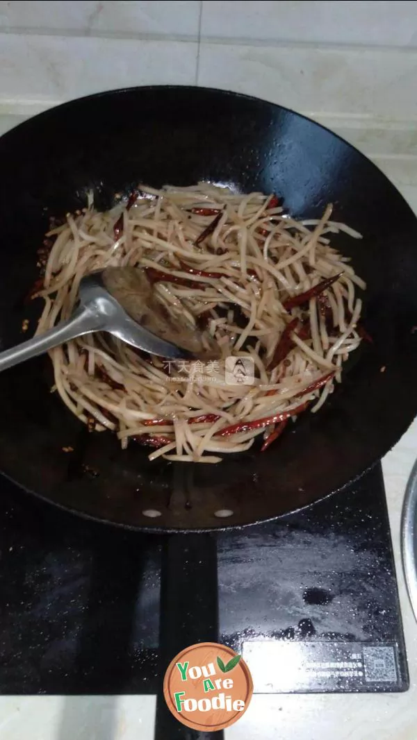 Fried turnip with Scallion