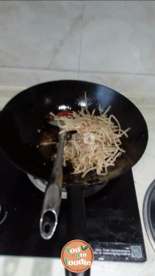 Fried turnip with Scallion