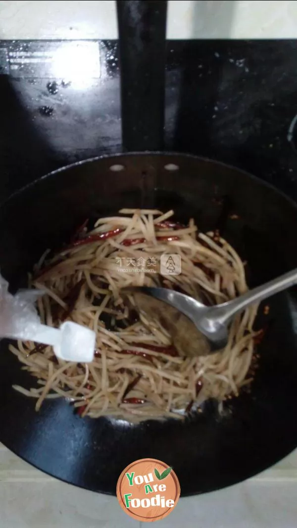 Fried turnip with Scallion