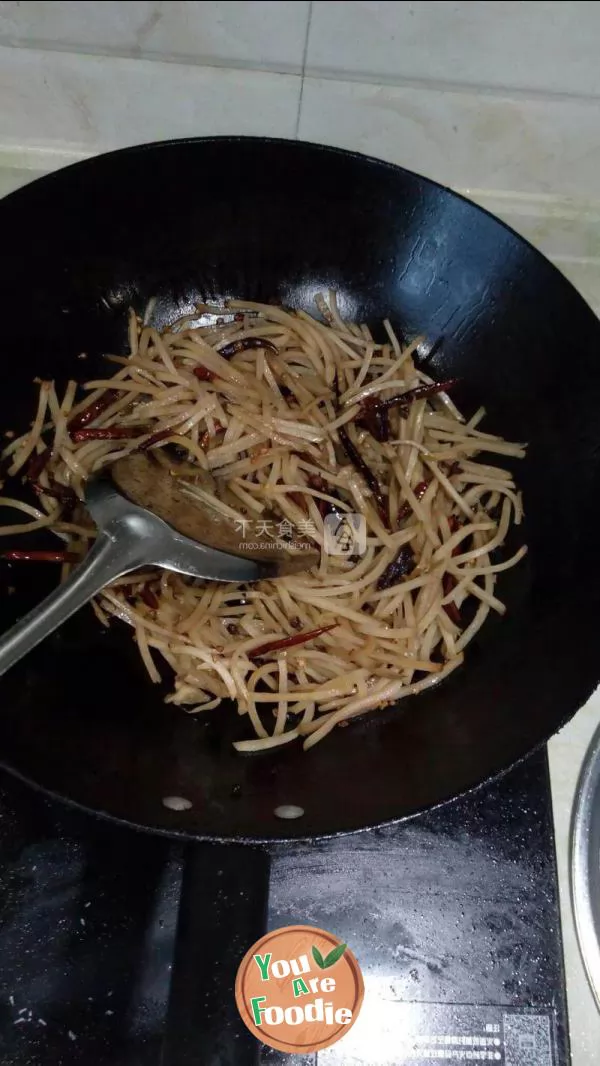 Fried turnip with Scallion