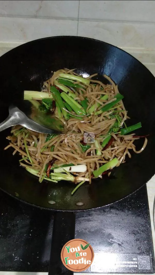 Fried turnip with Scallion