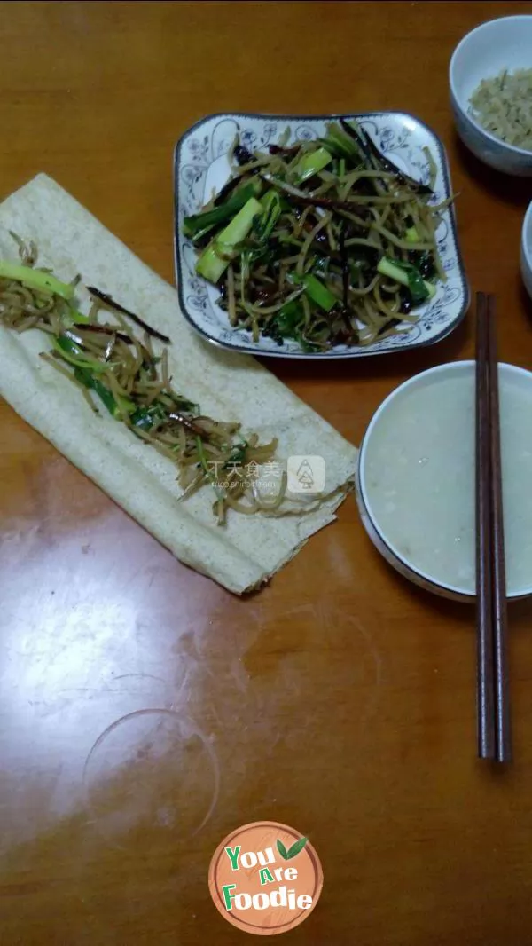 Fried turnip with Scallion