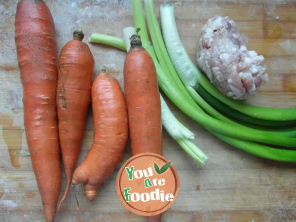 [healthy pasta series] carrot meat dumplings