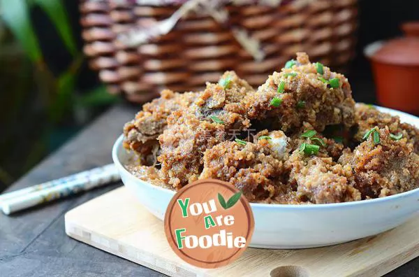 steamed spareribs with rice flour