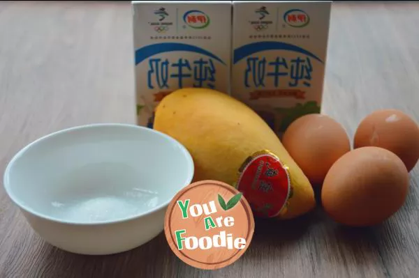 Mango and honey bean double skin milk
