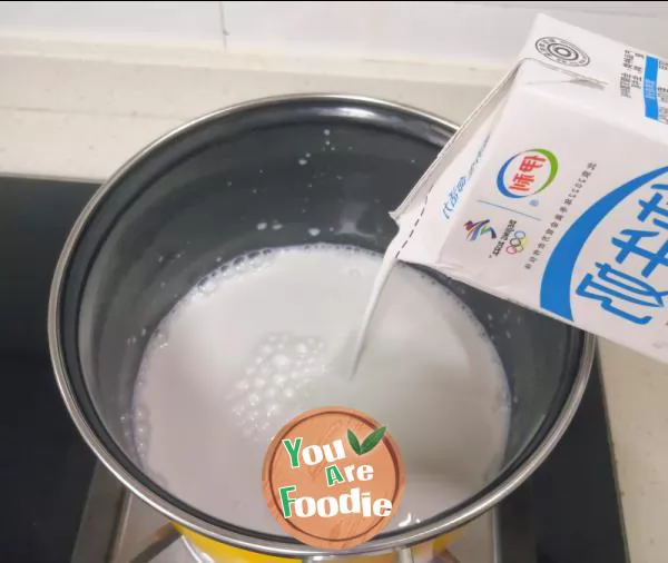 Mango and honey bean double skin milk