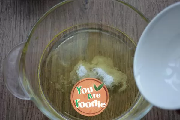 Mango and honey bean double skin milk