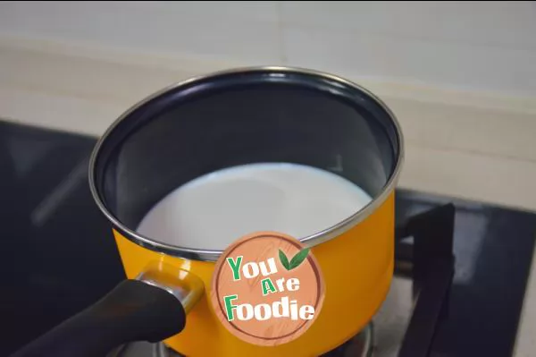 Mango and honey bean double skin milk
