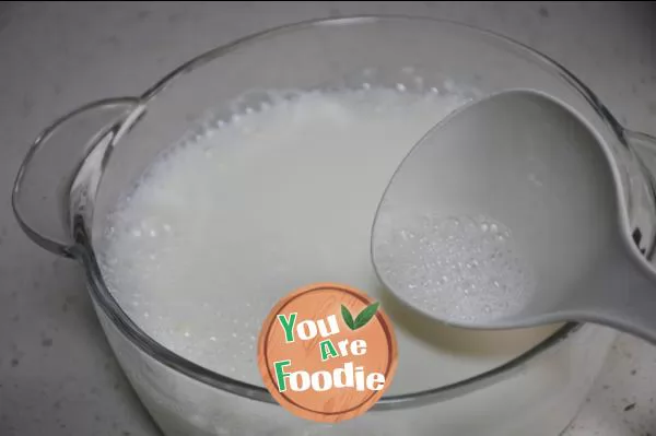 Mango and honey bean double skin milk