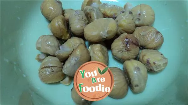 Practice of chestnut stuffing