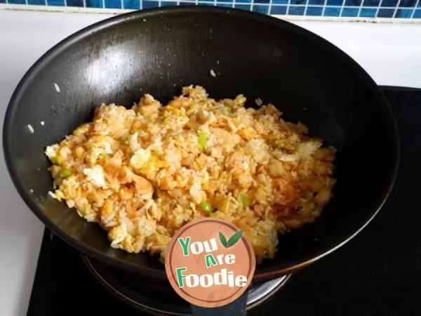 Korean kimchi egg fried rice